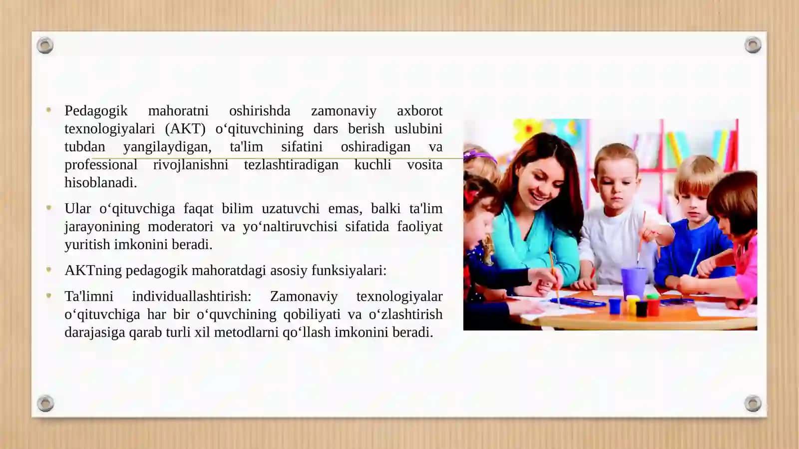 Pedagogik mahoratni oshirishda zamonaviy axborot texnologiyalarining ahamiyati 3