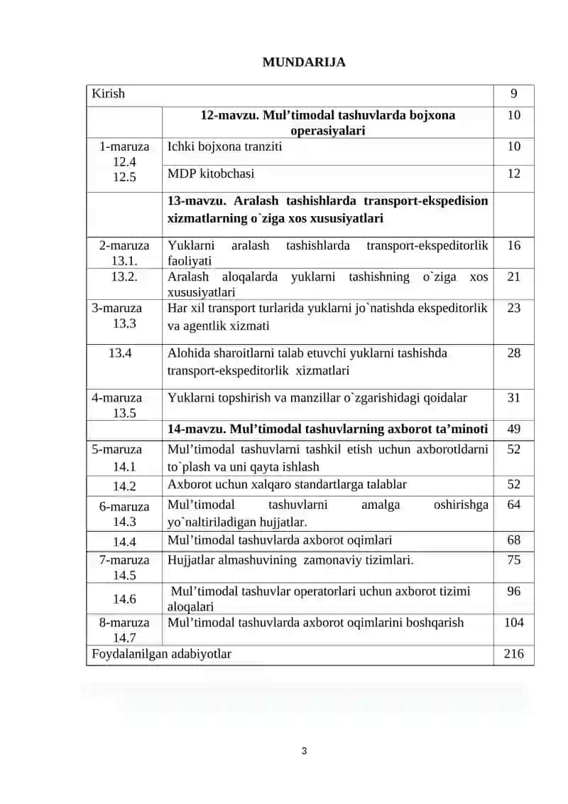 Multimodal tashuvlar texnologiyasi 3