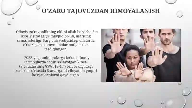 O'zaro tajovuzdan himoyalanish 3