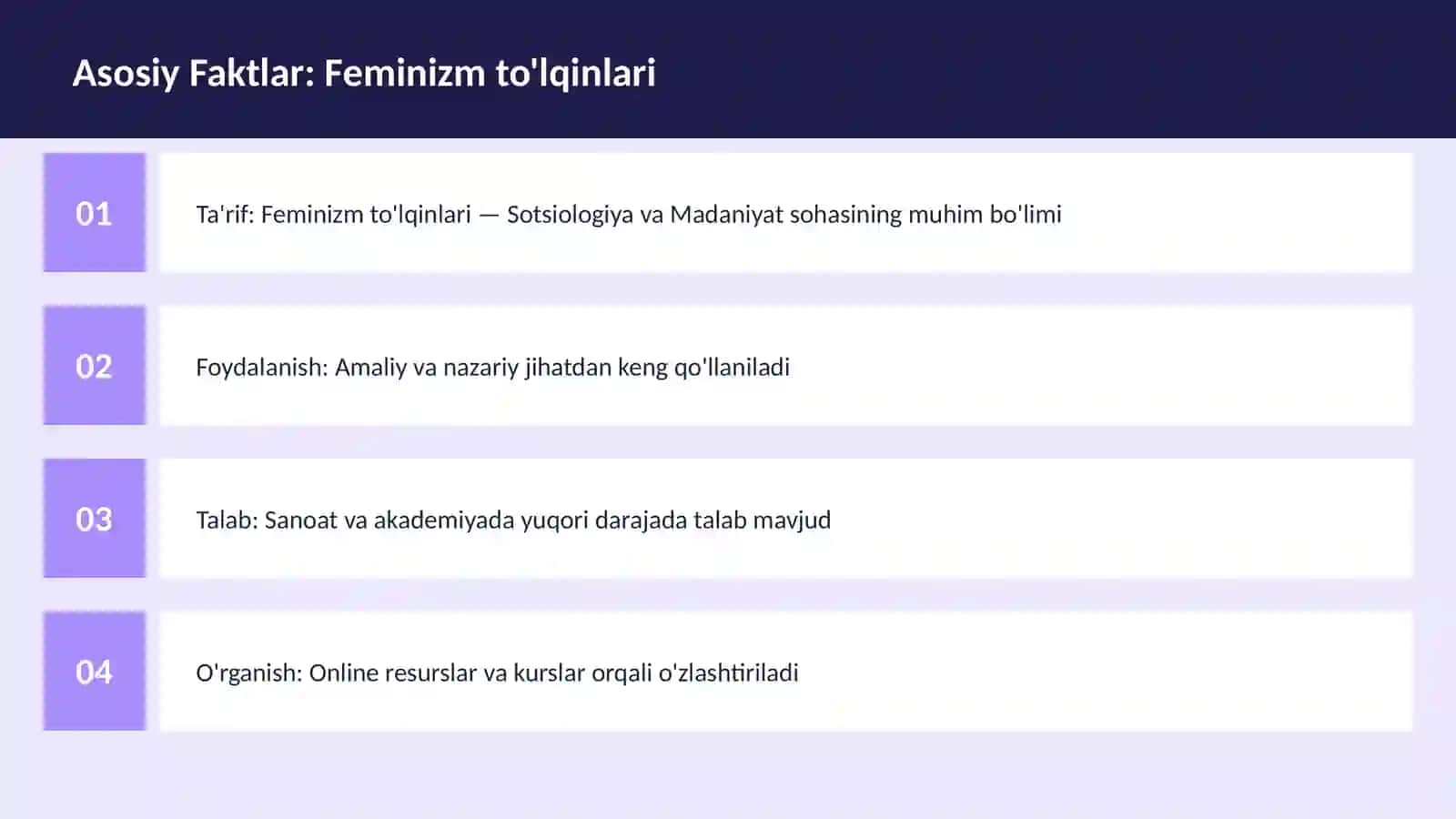 Feminizm to'lqinlari 3