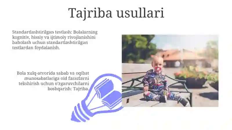 Bolalar psixologiyasi va psixadiagnostikasi fanining asosiy metodlari 3