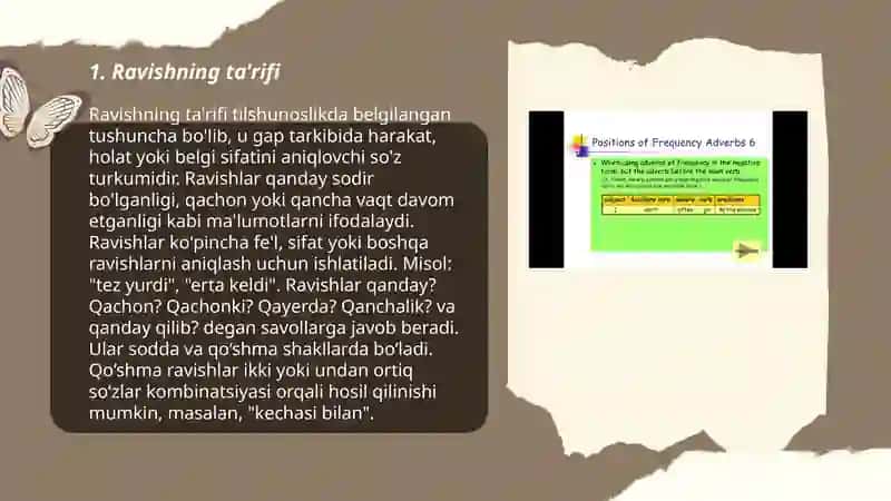 Adverb ( ravish ) mavzusida taqdimot 3