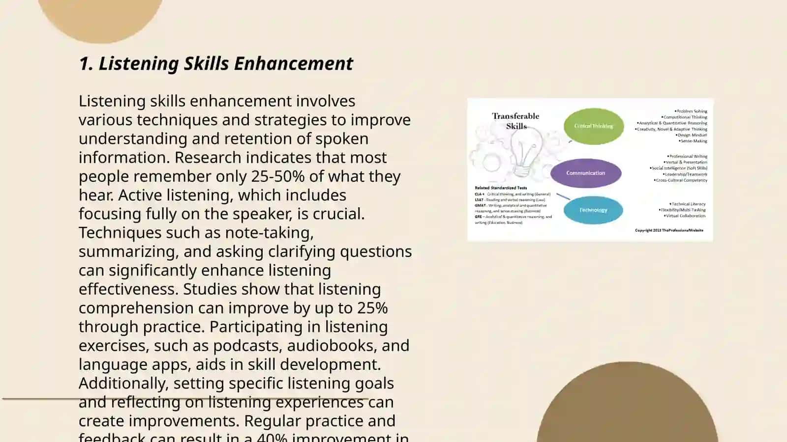 Listening Skills Enhancement Lesson Plan 3