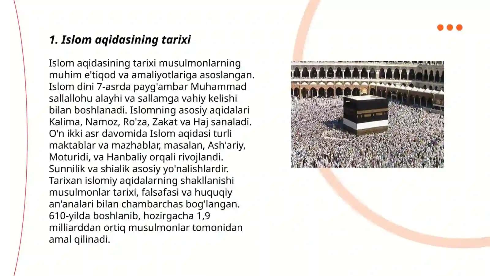 Islom dinining aqidaviy yoʻnalishlari va maktablari 3