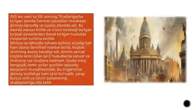 XVIIoxiridanXIXasrning70-yillarigacha Germandavlatlariningijtimoiy-iqtisodiyvasuyosiyahvoli 3
