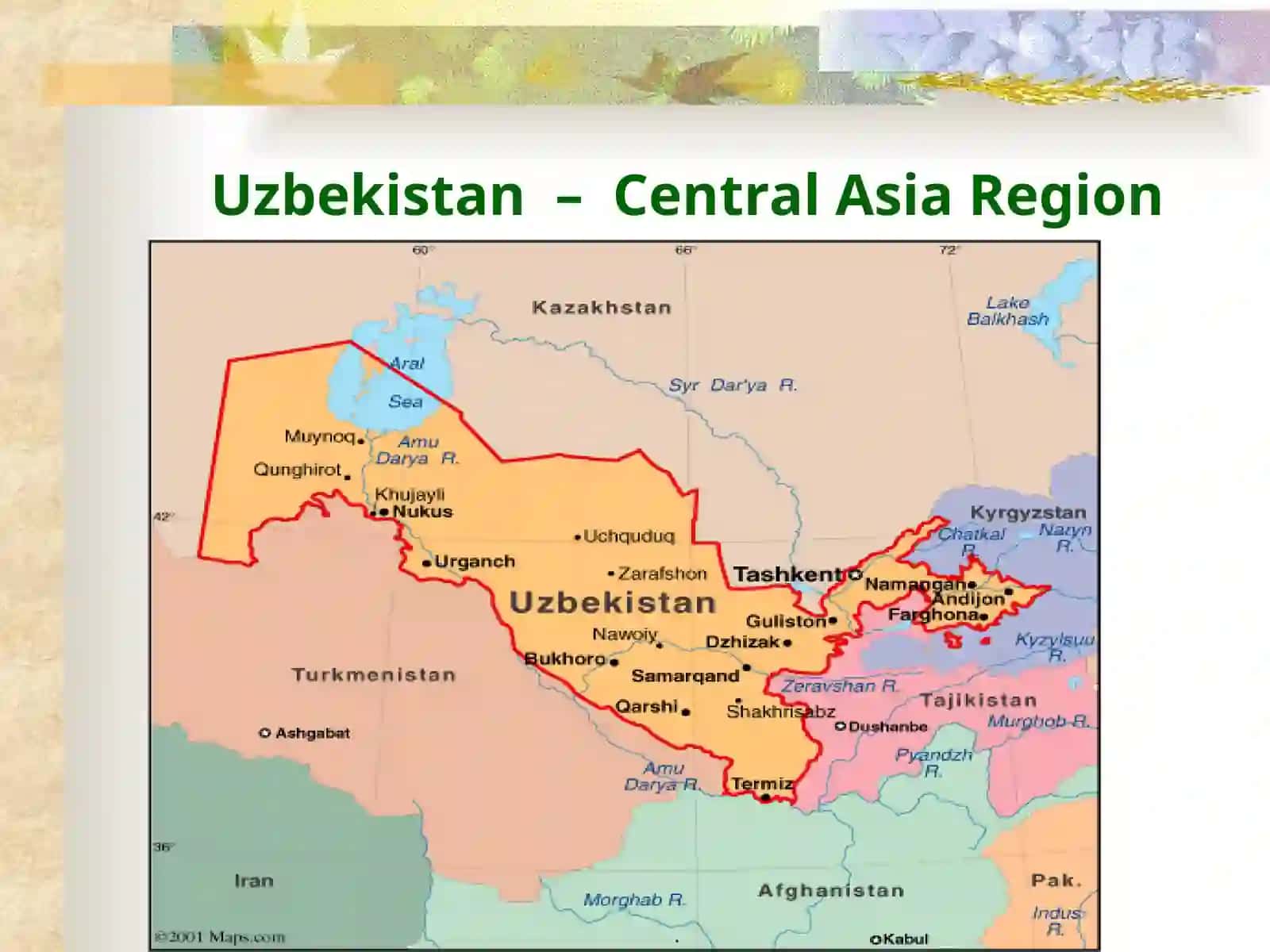 Geography & Administration of Uzbekistan 3