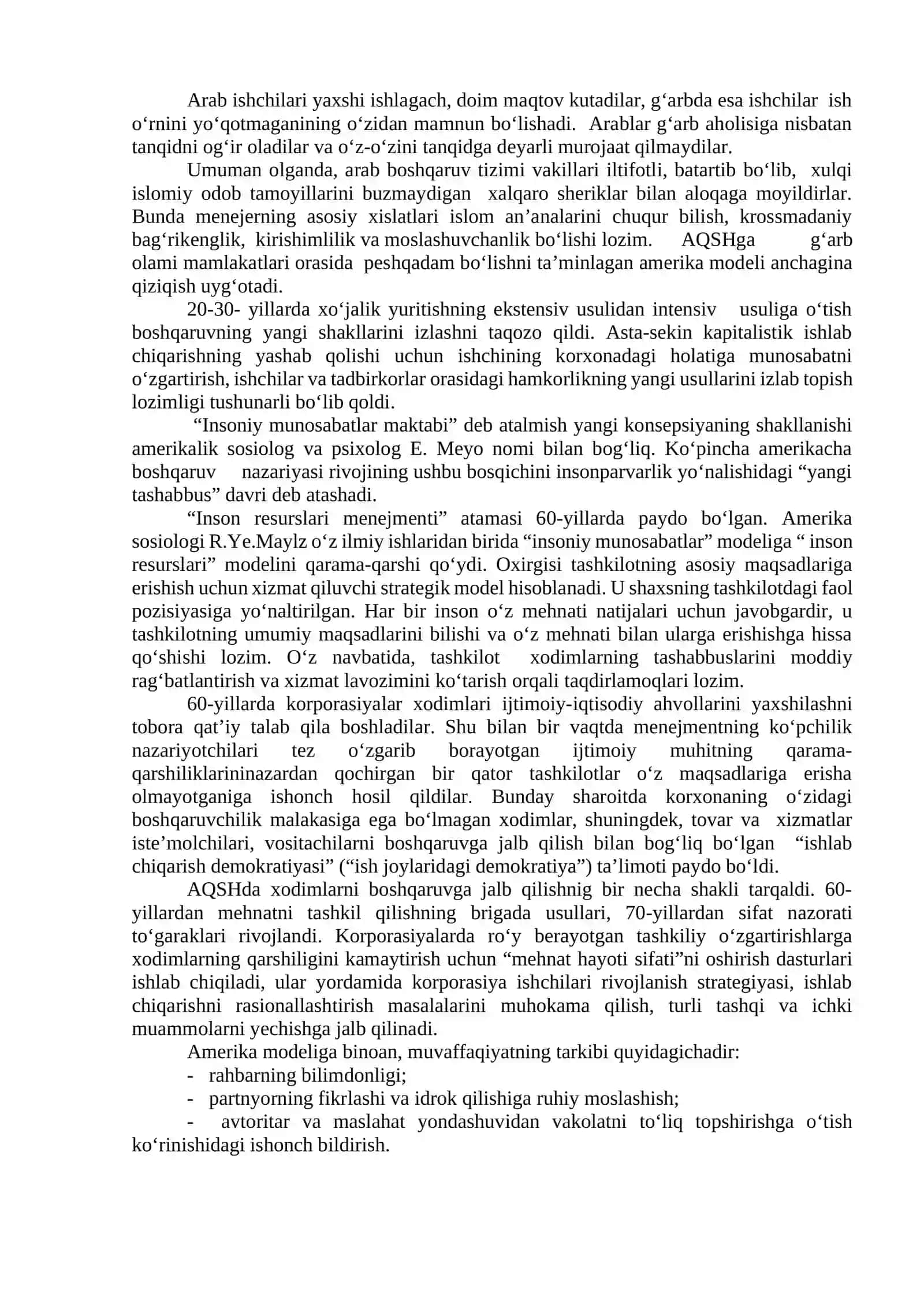 Tashkiliy axloqning milliy xususiyatlari 3