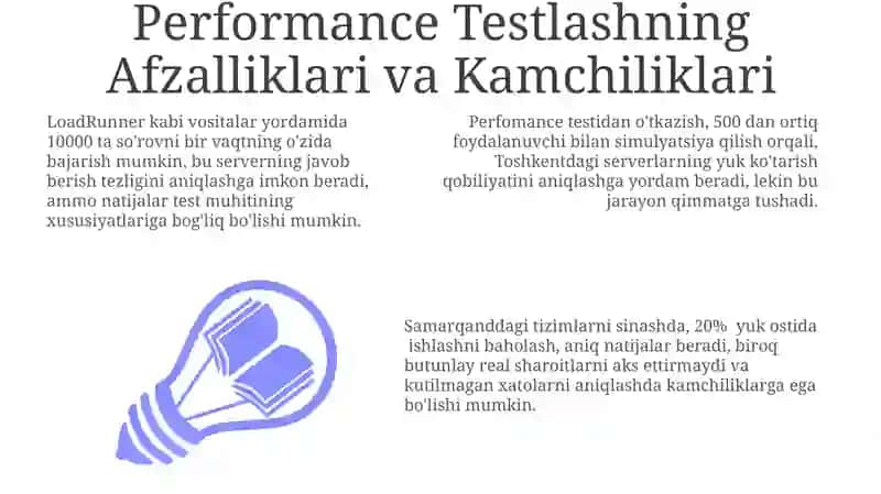 Performance Testlashning Afzalliklari va Kamchiliklari 3
