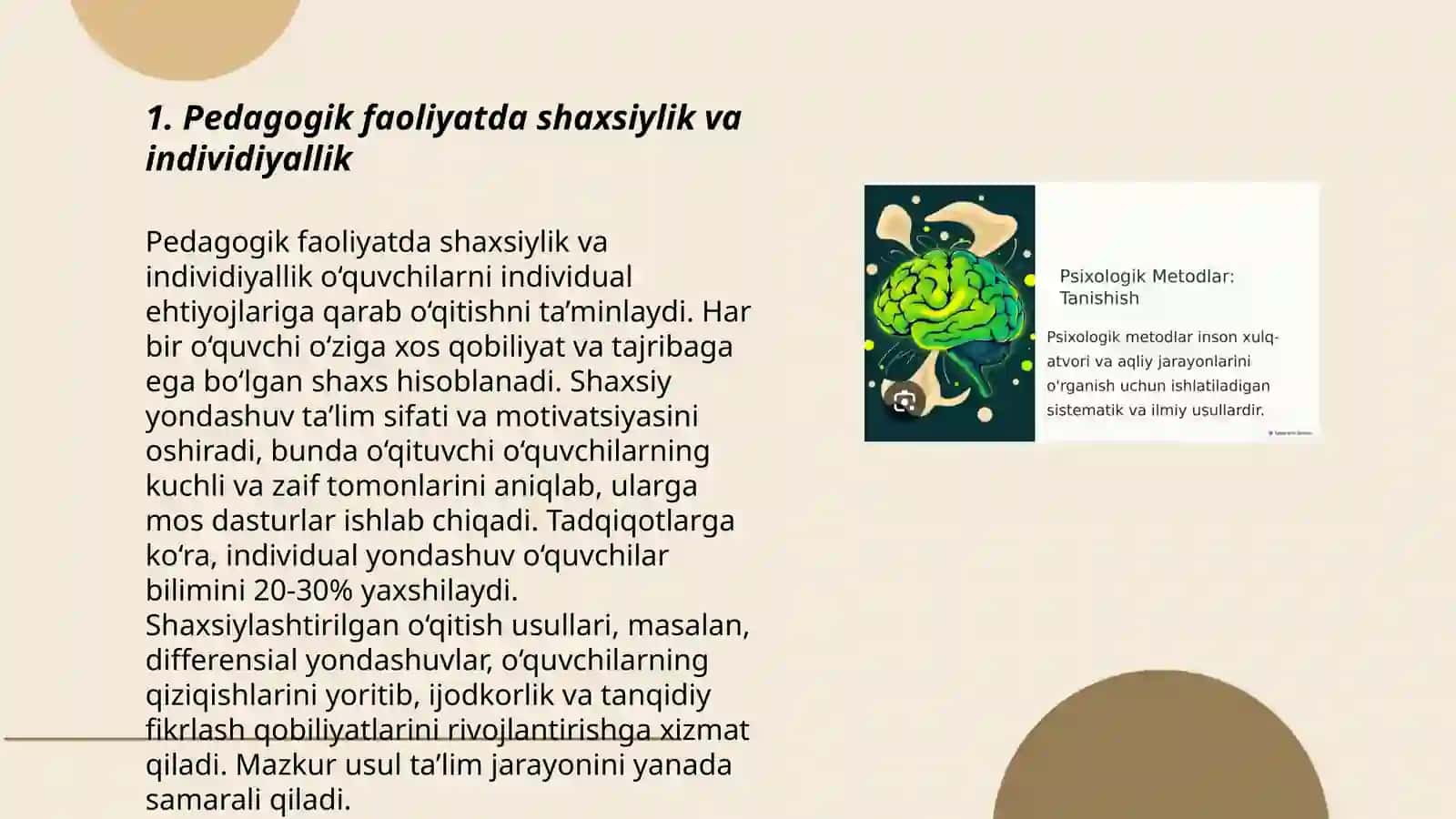 Pedagogik faoliyatning psixologik xususiyatlari 3