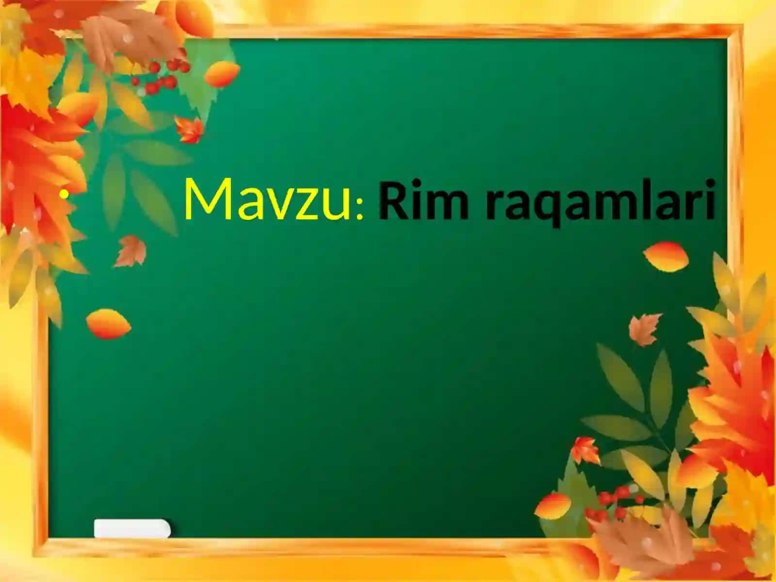 MATEMATIKA fanidan bir soatlik dars 3