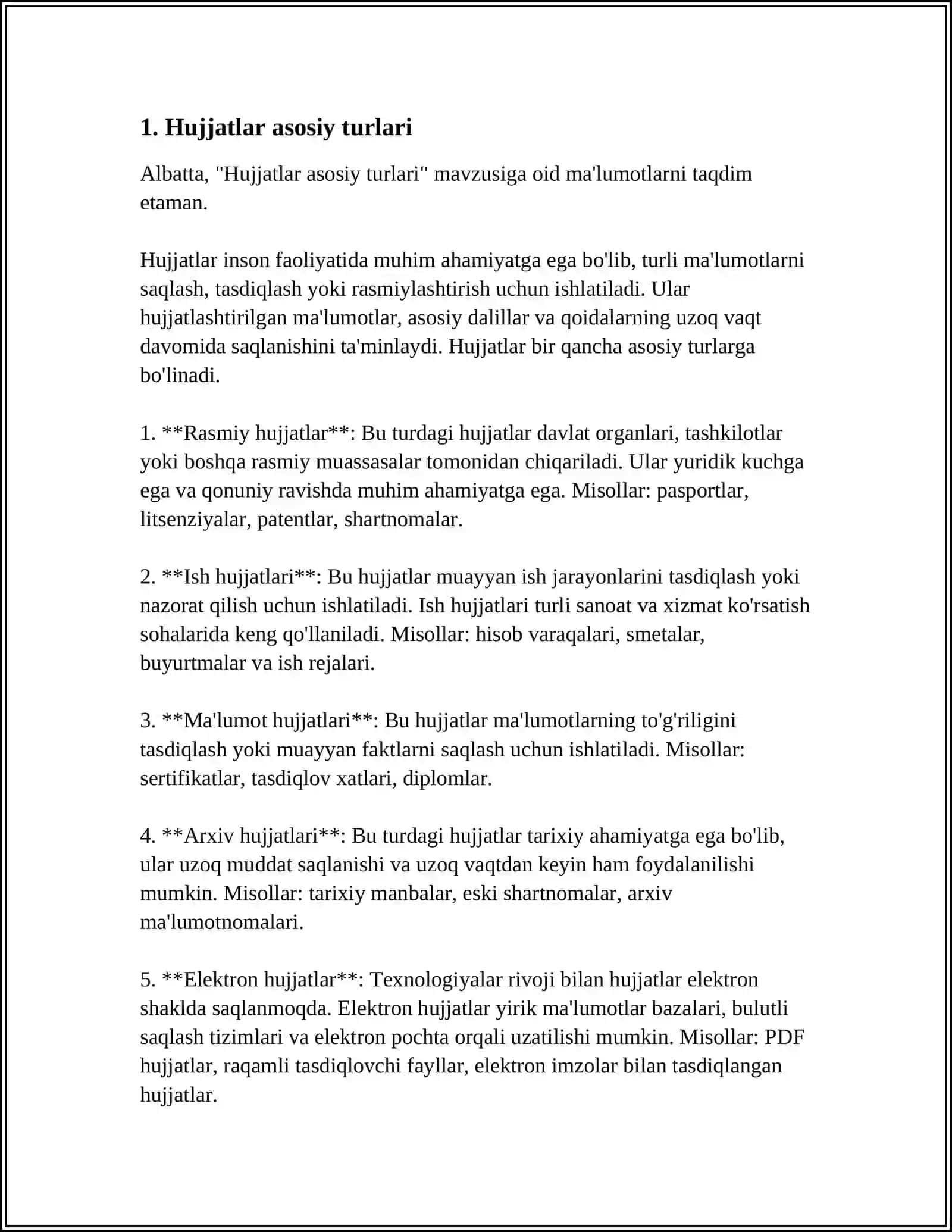 HUJJATLAR USTIDA ISHLASH TARTIBOTI 3