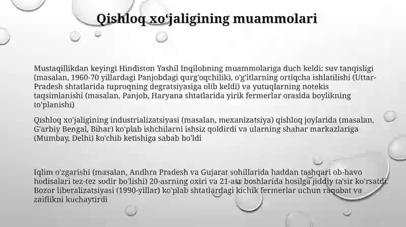 Mustaqillikdan Keyingi Qishloq Xo'jaligi Inqilobi 3