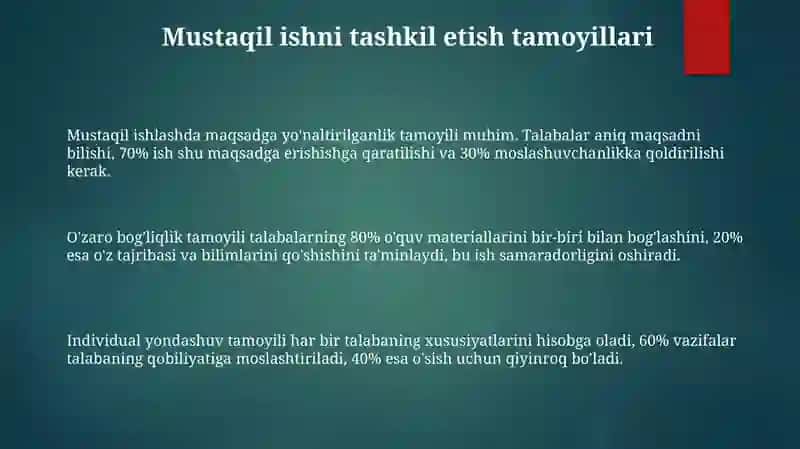 Mustaqilishlarni tashkil etishning axborotkorsatichlari 3