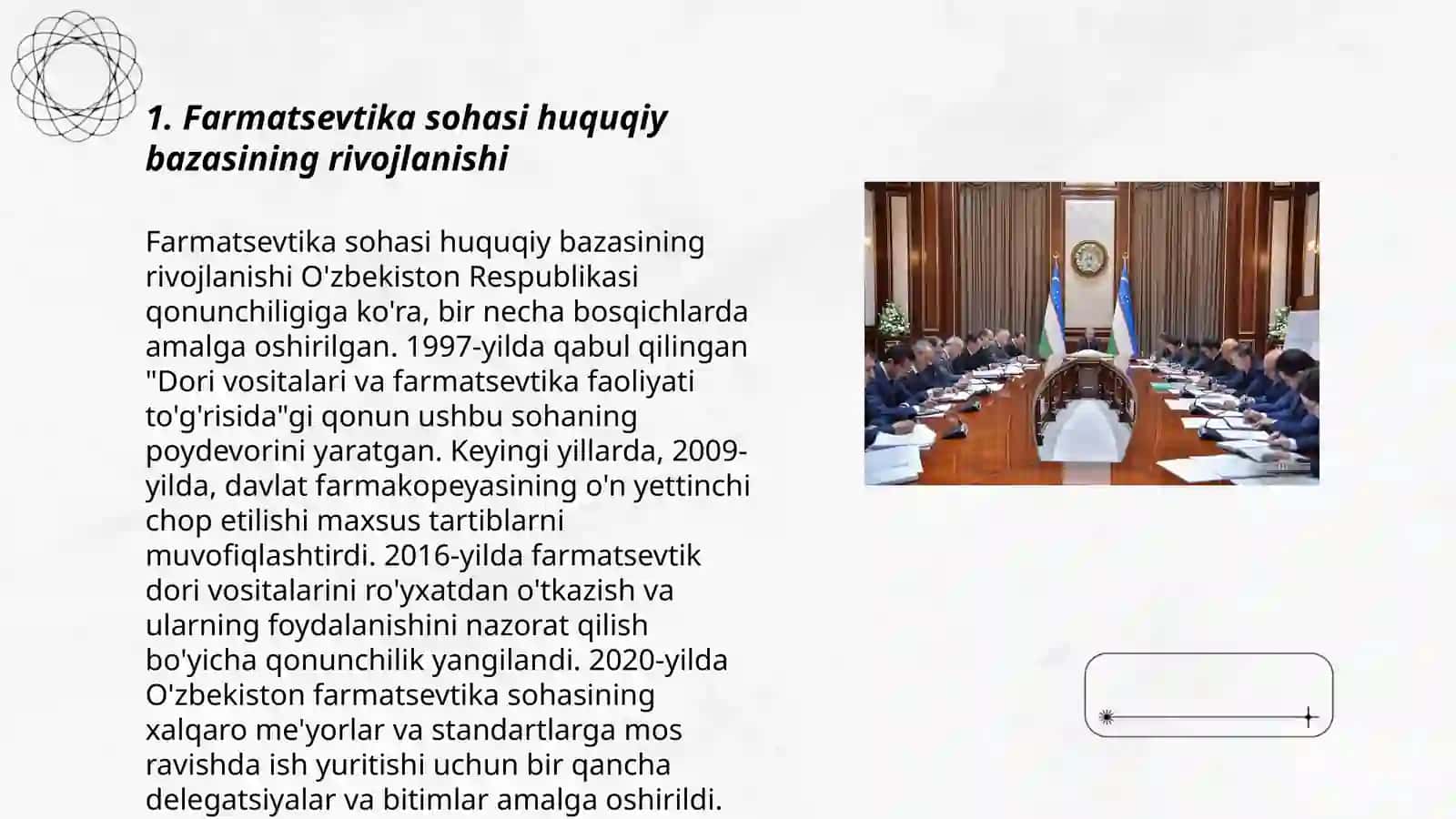 Farmatsevtika soxasini takomillashtirishda qonun osti hujjatlari, ularning o‘rni va ahamiyati 3