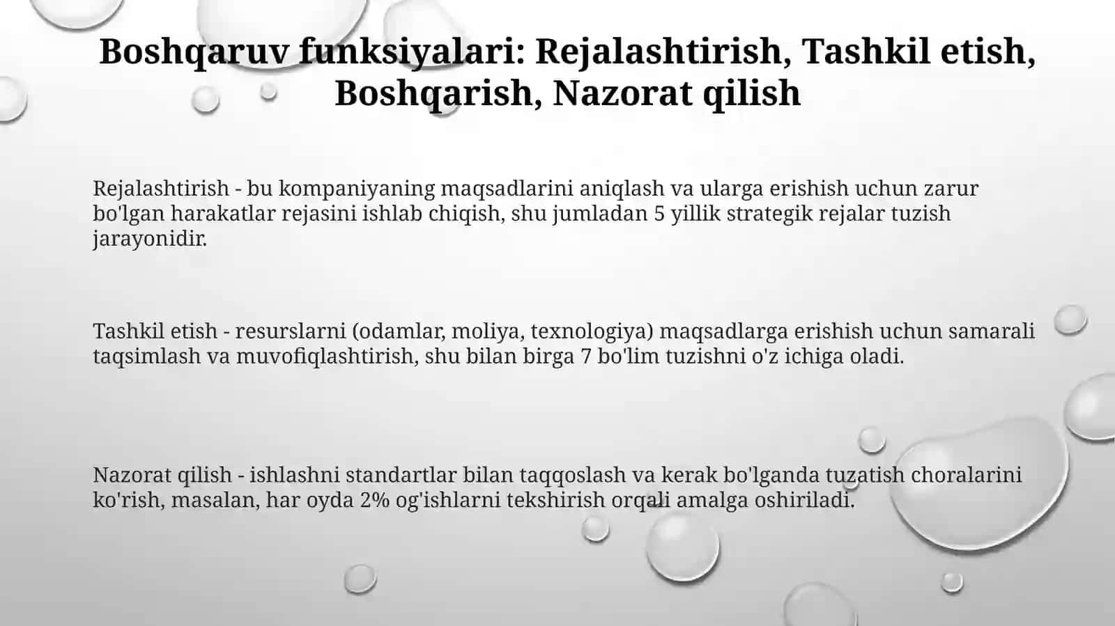 Menejment funksiyalari uslublari va texnologiyalari 3