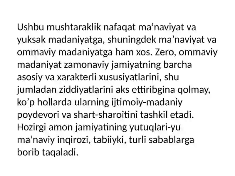 Ommaviy madaniyat 3