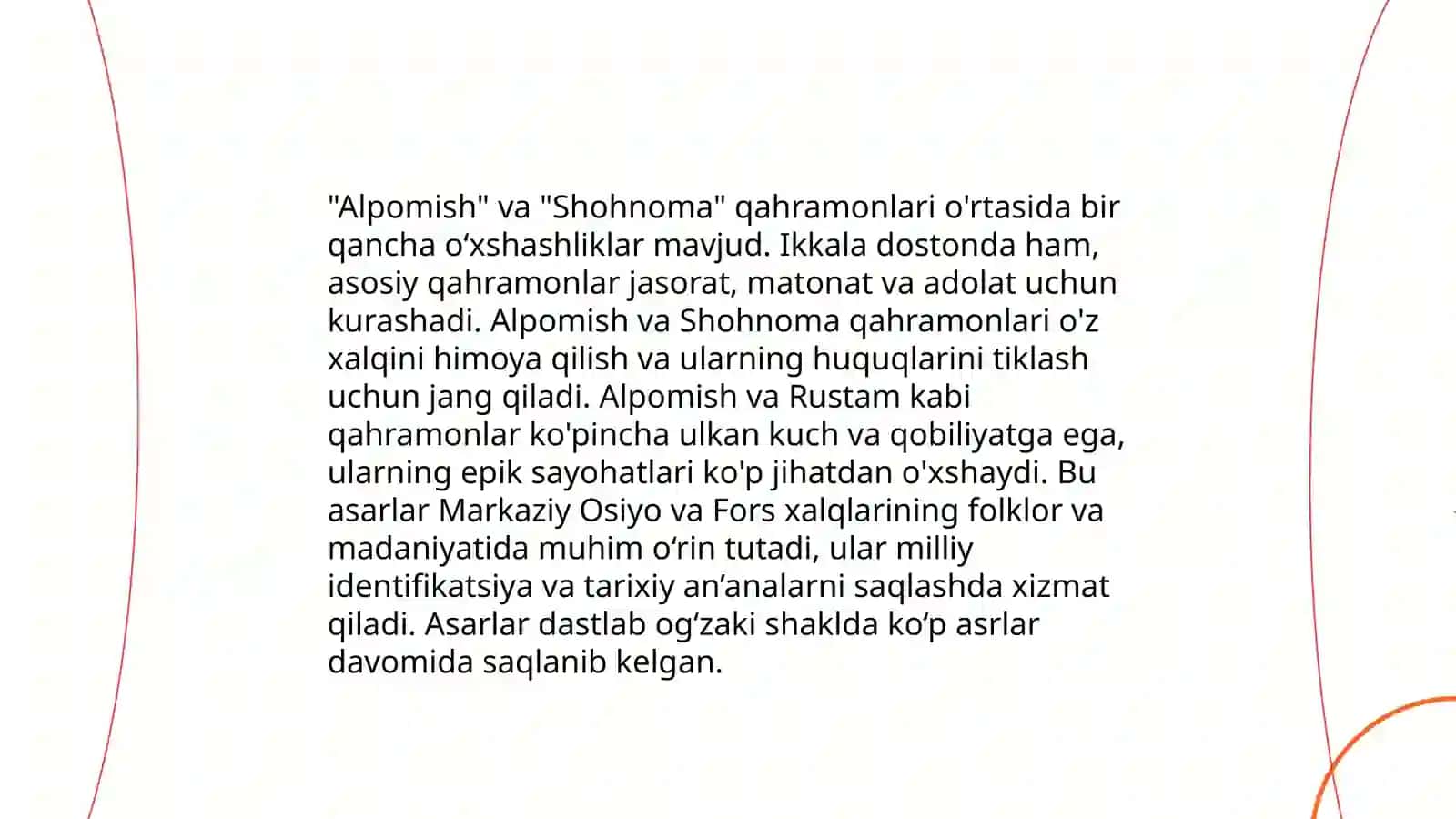 Alpomish va Shohnoma qahramonlari 3