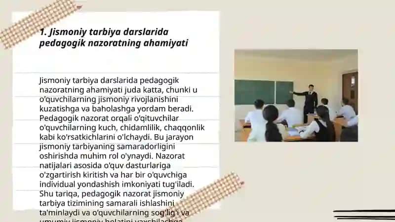 Jismoniy tarbiya darslarida pedagogik nazorat 3