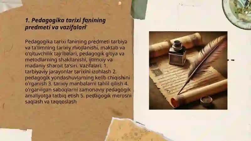 Pedagokika tarixi predmeti va ibtidoiy jamiyatda tashkil etilgan tarbiyaning oziga xos xususiyatlari 3