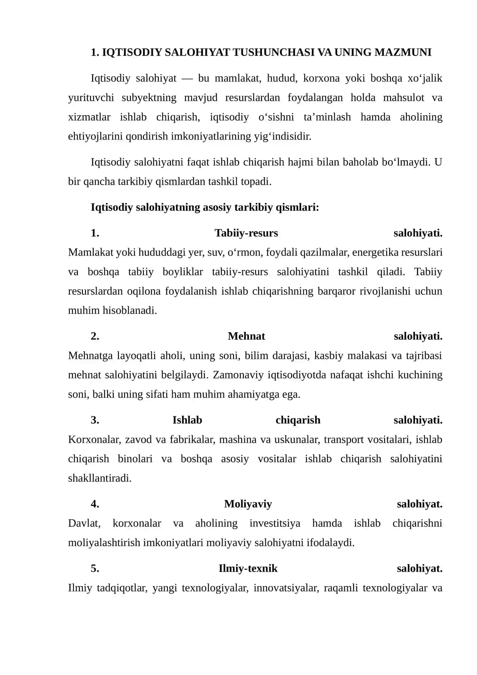 IQTISODIY SALOHIYATNI ISHLAB CHIQARISHDA VOSITALAR VA CHEKLOVLAR DASTURINI ISHLAB CHIQISH 3