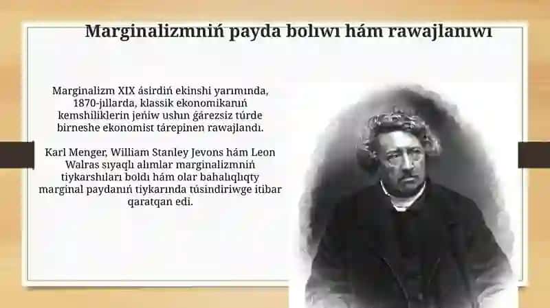 Marginalizm hám jańa klassik jaǵday 3