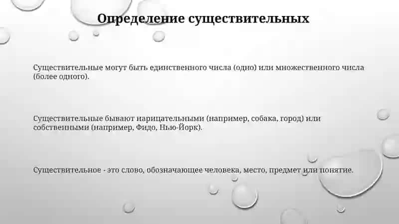 Типы имен существительных 3