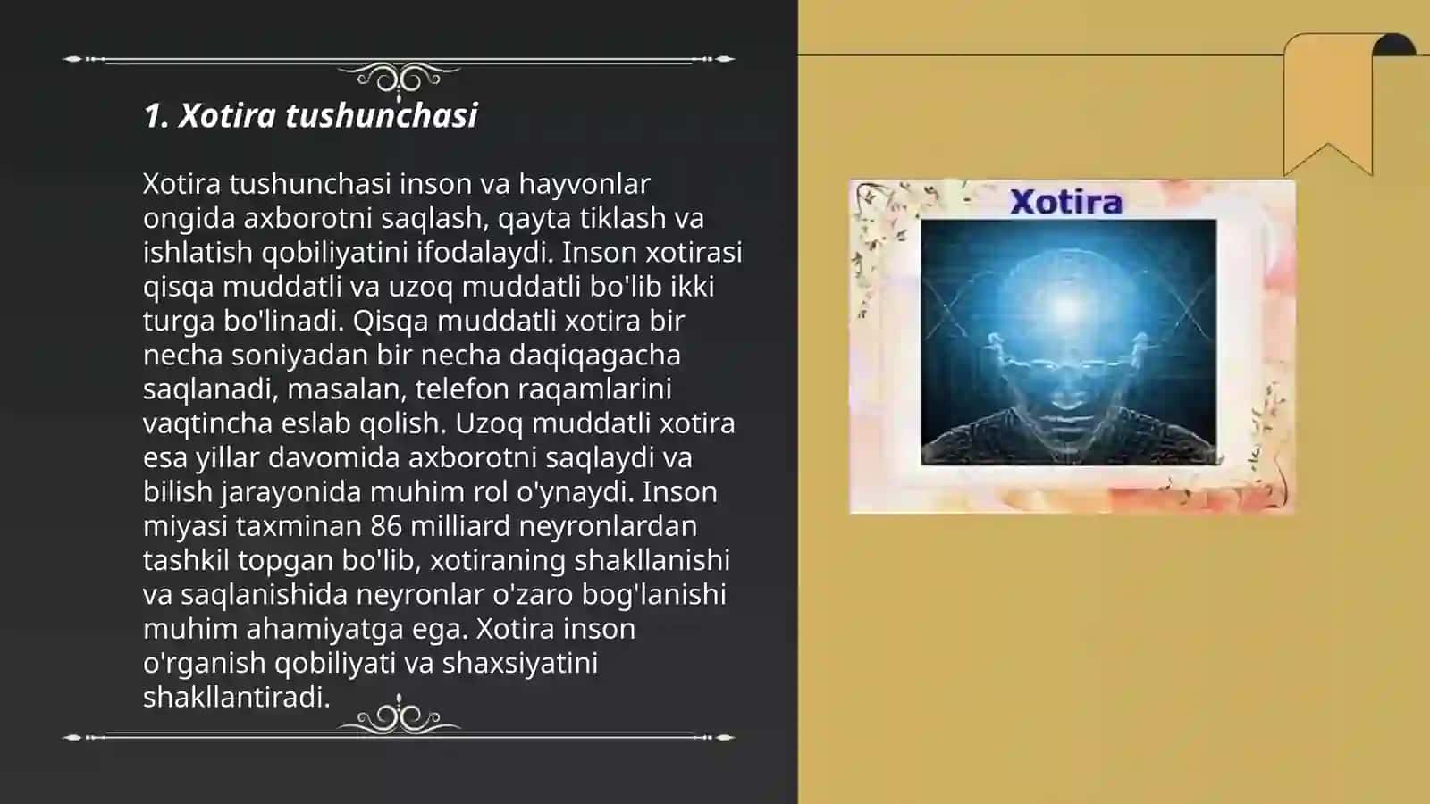 Xotira nazariyasi 3