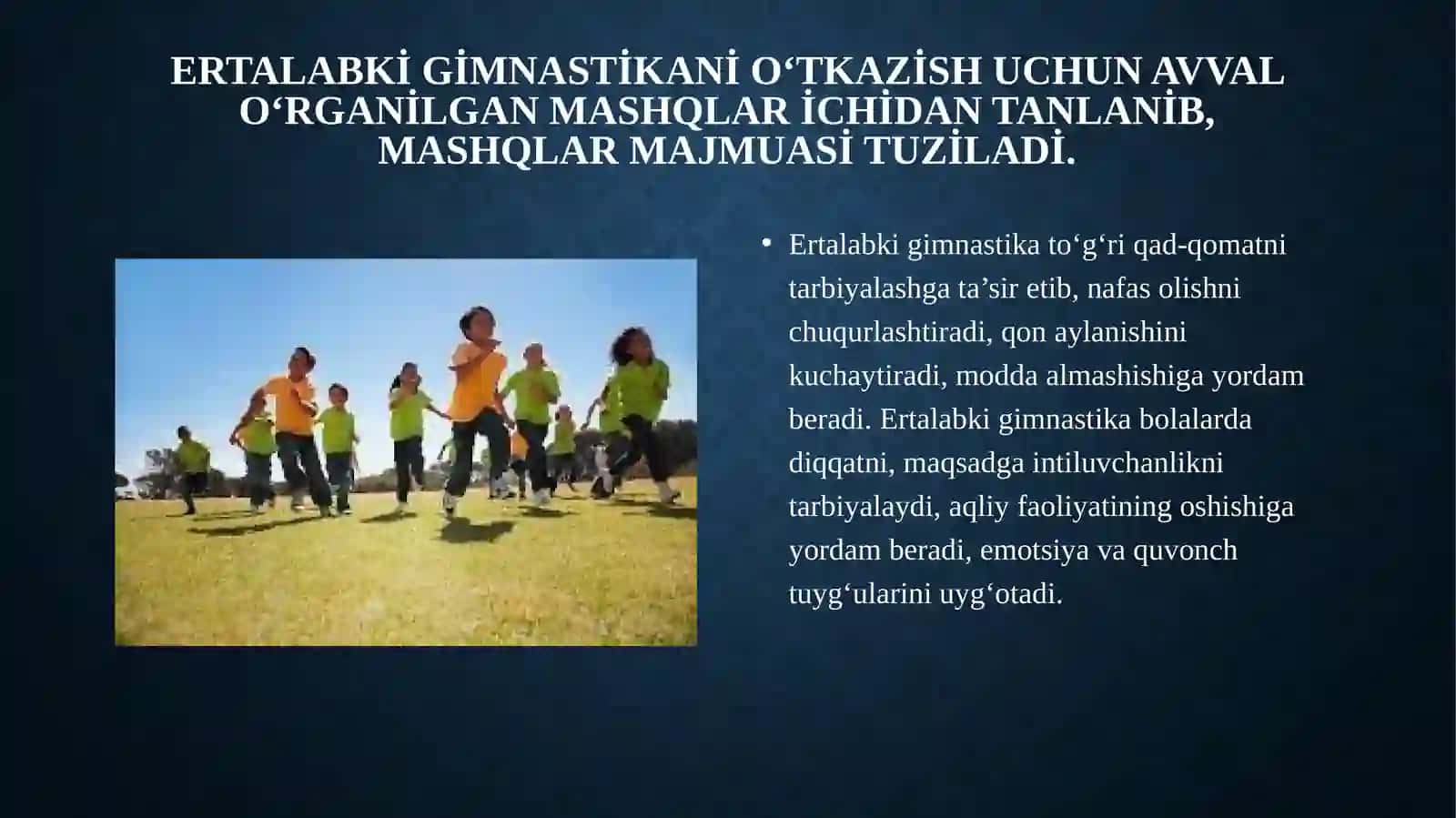 Maktabgacha yoshdagi bolalar jismoniy tarbiya nazariyasi 3