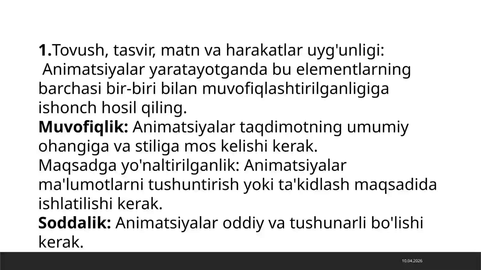 Animatsiya Masalalari 3