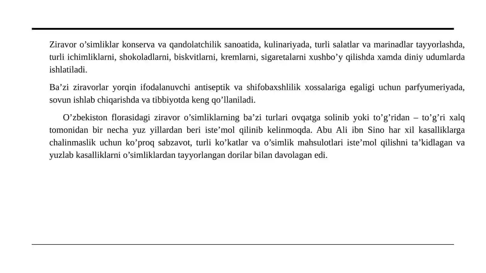 Istiqbolli zirovor dorivor o’simliklar 3