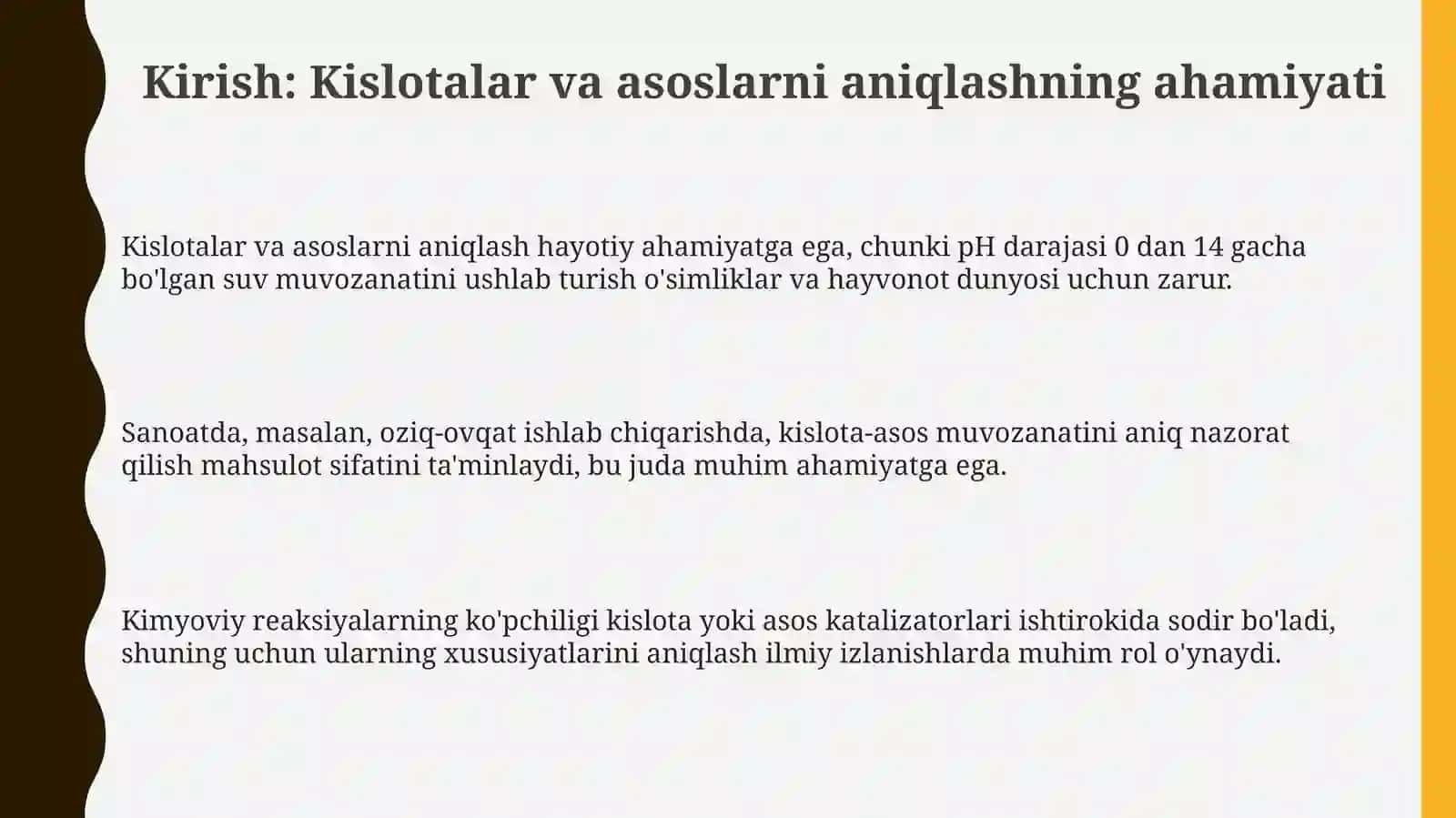 Tabiiy indikatorlar yordamida kislota va asoslarni aniqlash 3