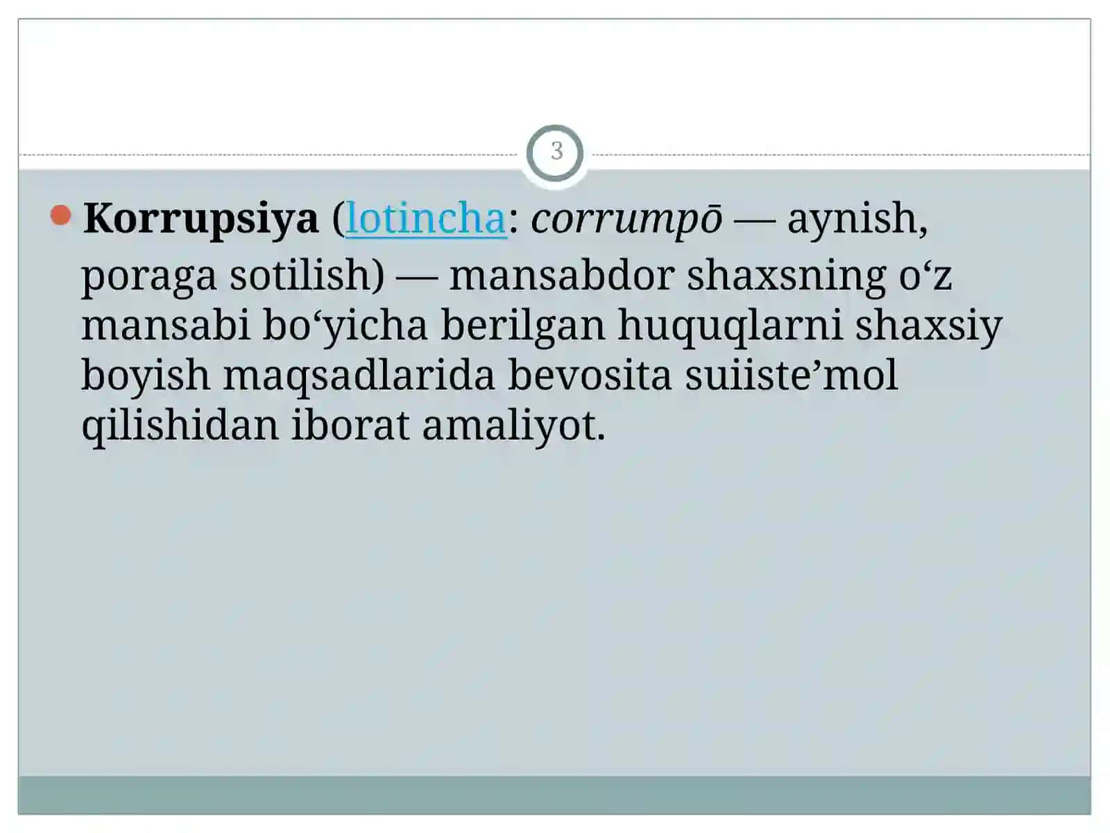 Korrupsiyaning Mohiyati, Oqibatlari va Unga Qarshi Kurash Mexanizmlari 3