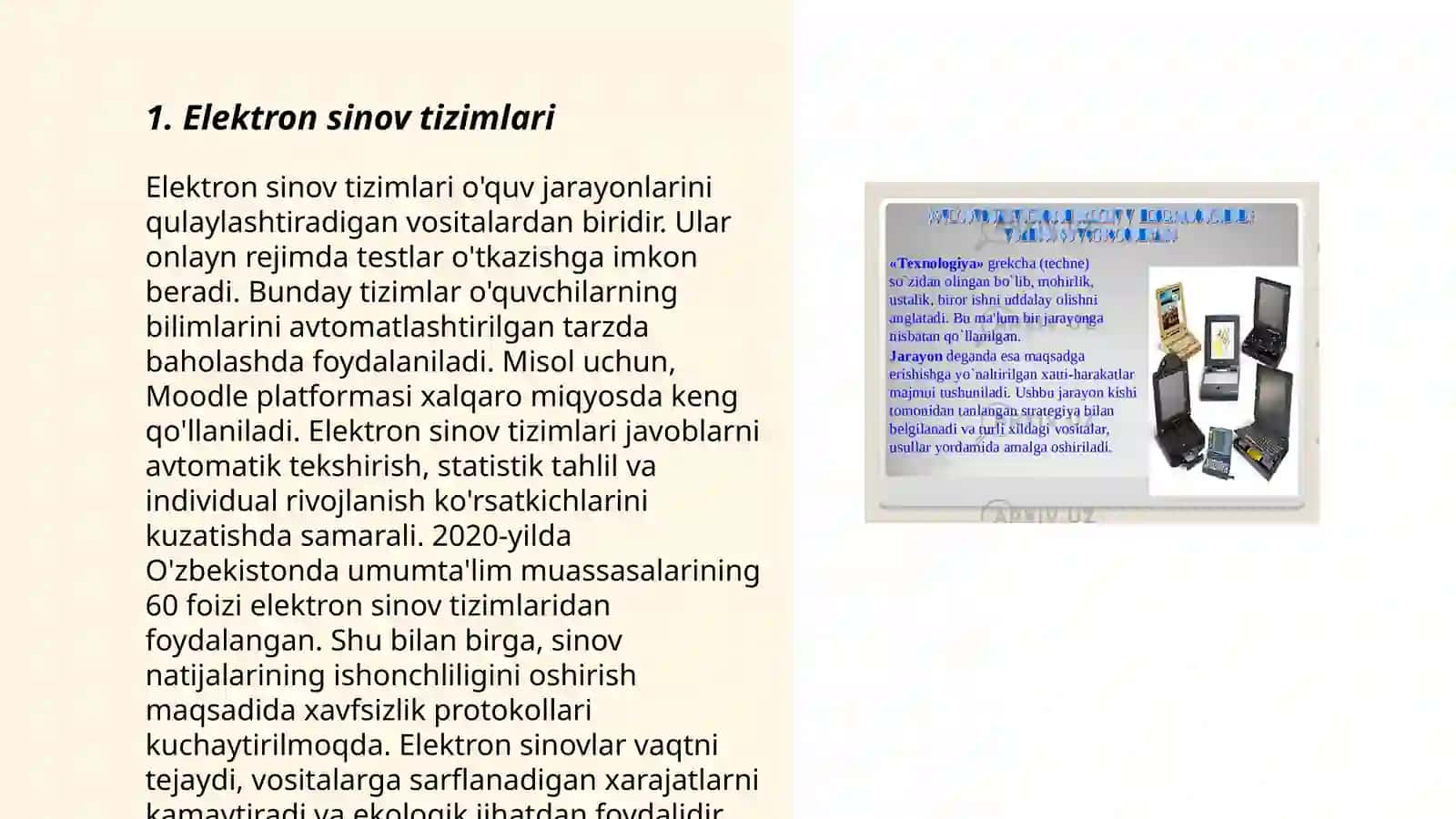 Elektron sinov tizimlari 3