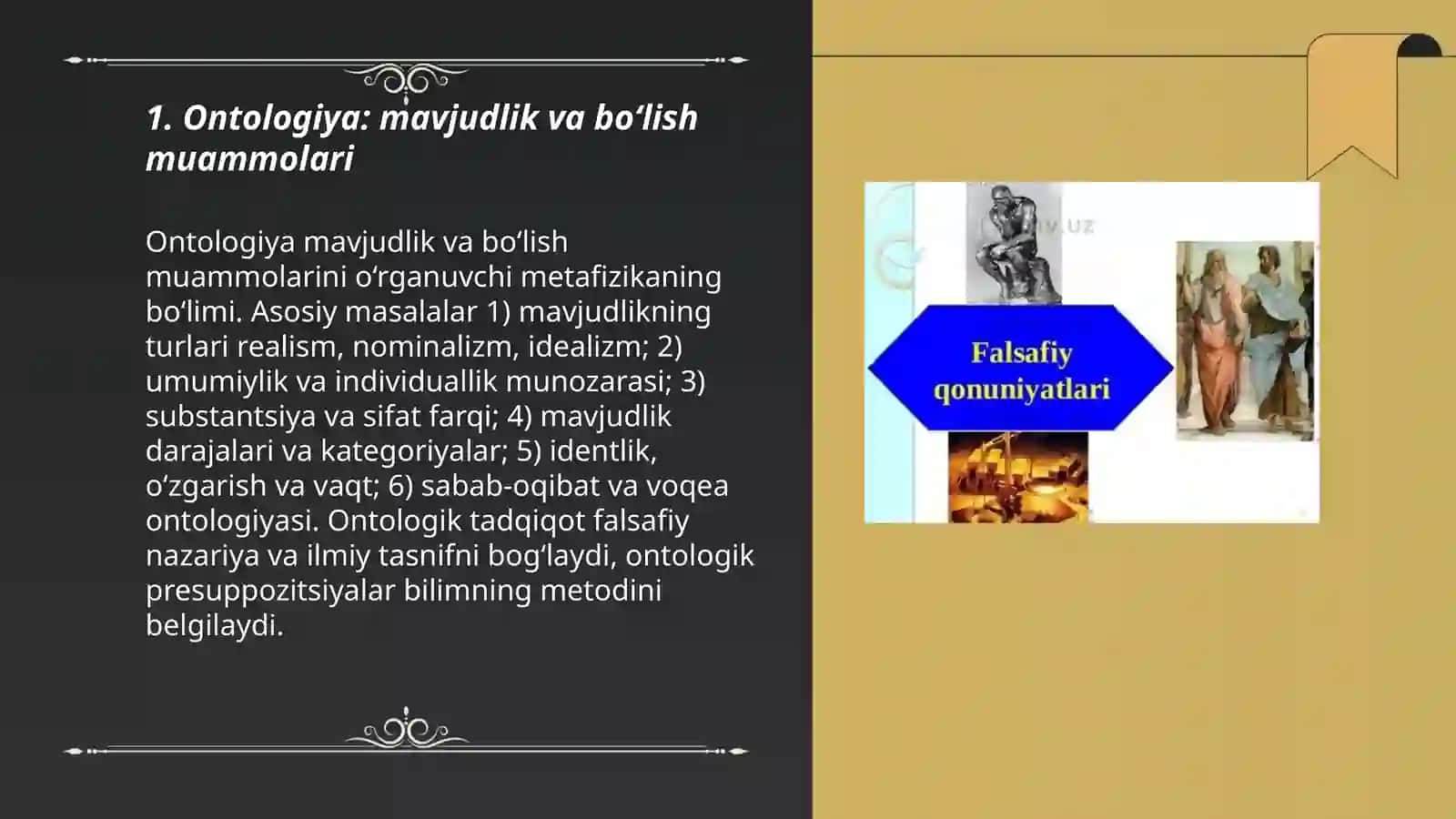 Falsafiy muommolar va falsafiy oqimlar 3