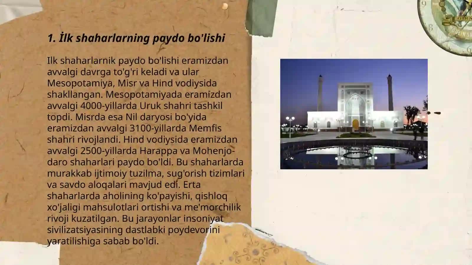 Õzbekiston hududidagi ilk shaharlar 3