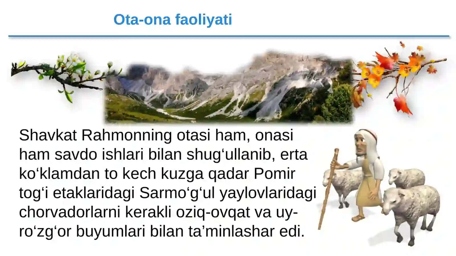 SHAVKAT RAHMON HAYOTI VA IJODI 3