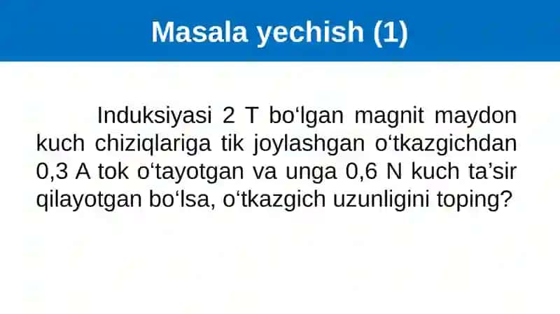 MASALALAR YECHISH 3