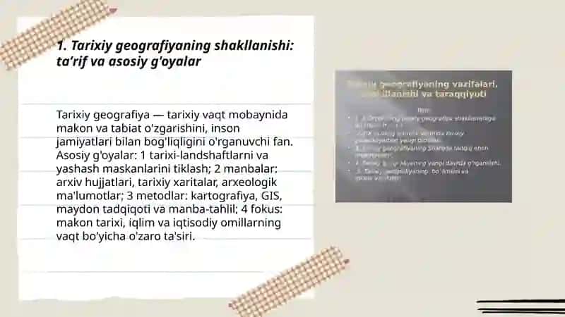 Tarixiy geografiyaning shakllanishi va taraqqiyoti 3