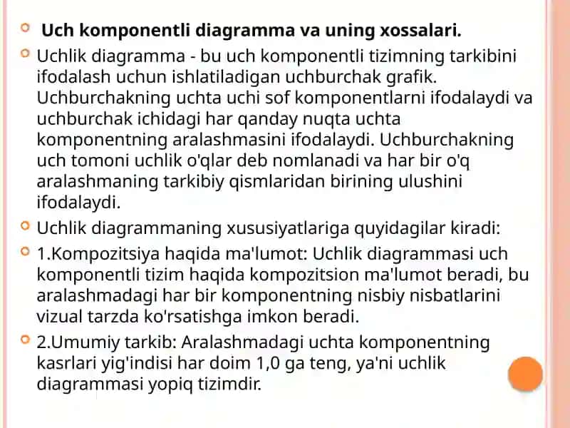 Uch komponentli Sistemalar uchun Holat Diagrammalari 3