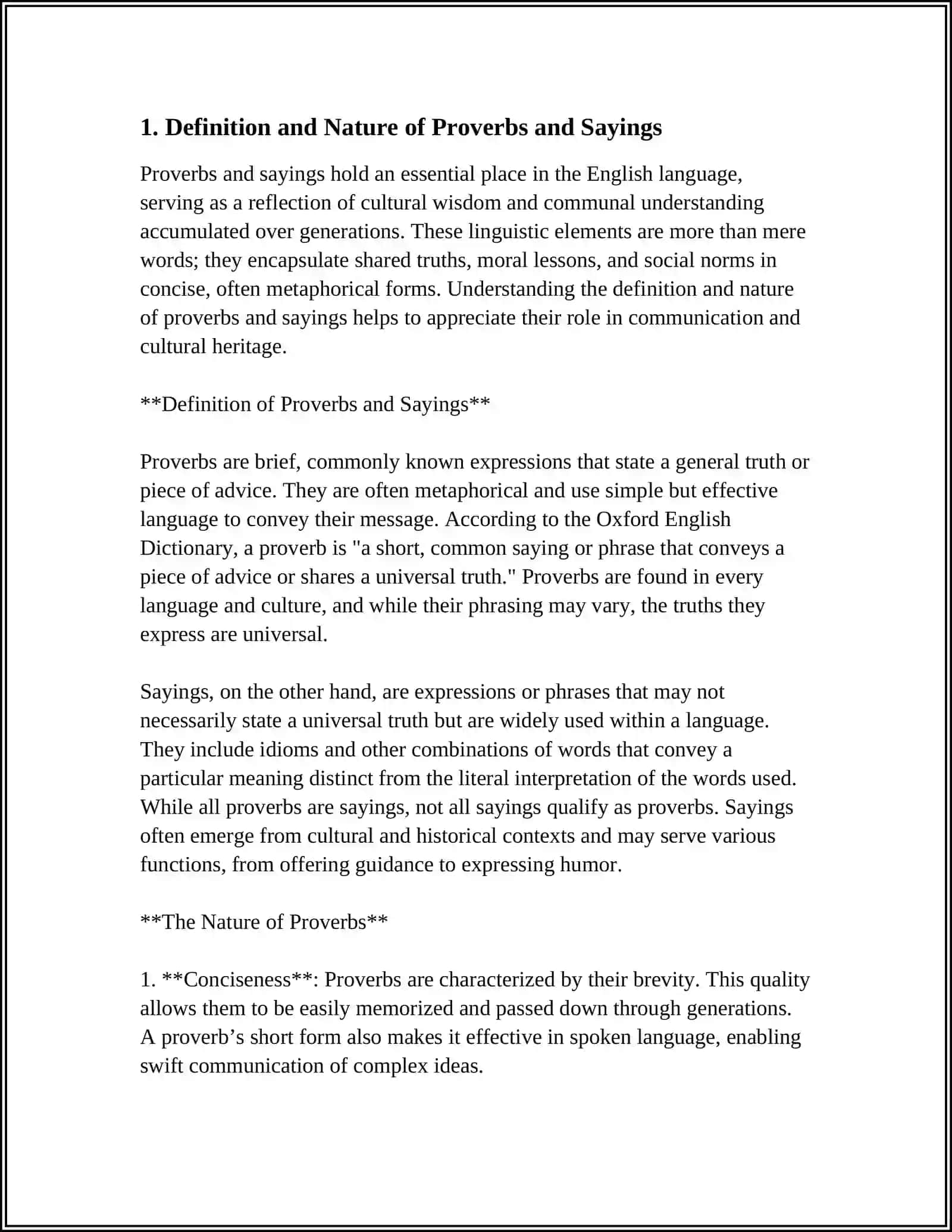THE STYLISTIC FUNCTIONS OF PROVERBS AND SAYINGS 3
