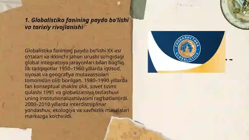 Globalistika fanining shakllanishi va vazifalari 3