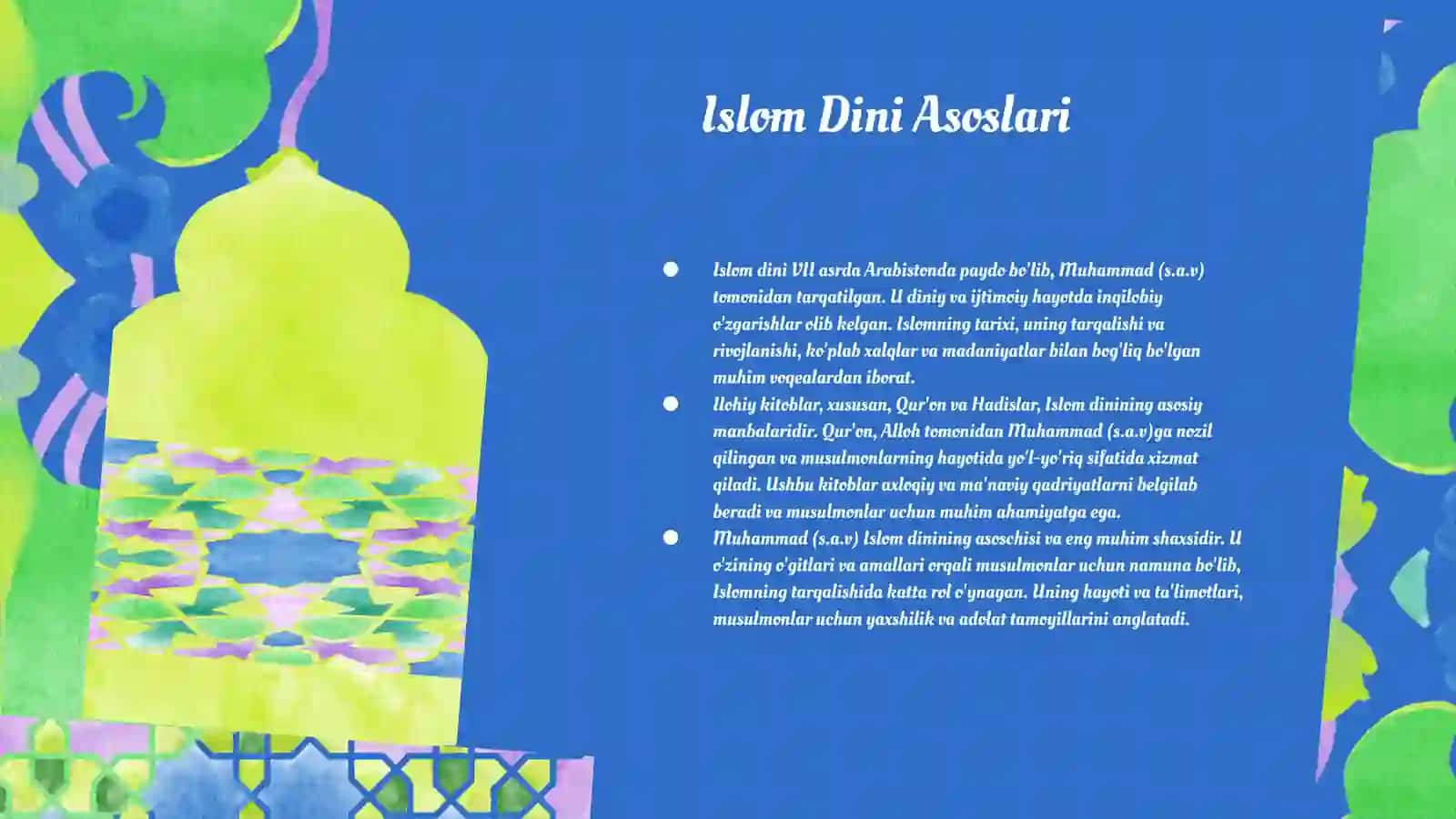 Islom Dini va Tarixi 3