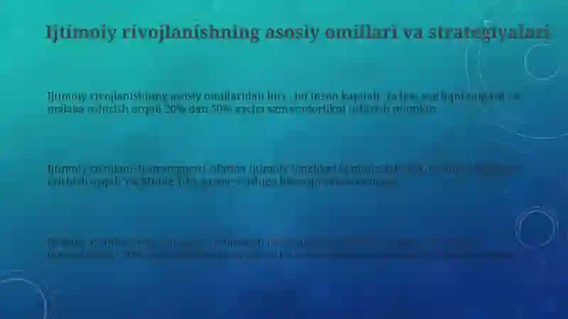 IJTIMOIY RIVOJLANISH, MUSTAHKAMLASH VA ULARNI JIHOZLASH 3