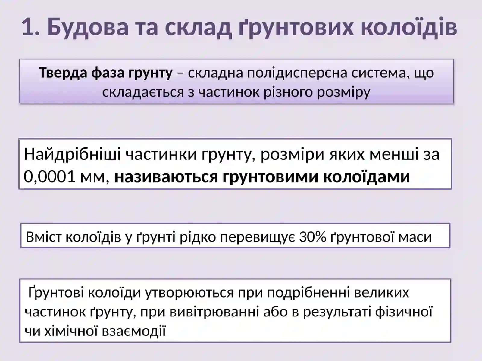 Ғрунтові колоїди та поглинальна здатність ґрунту 3