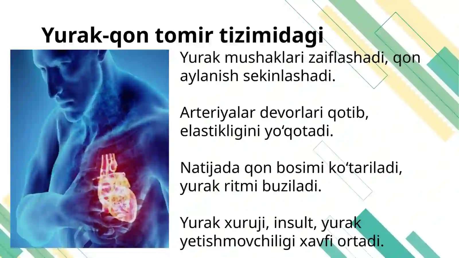 Keksa bemor. Keksa organizmning fiziologik xususiyatlari. Krizis holatdagi bemorga maslahat berish. Yo‘qotish, bemor holatining o‘ziga xosligi 3