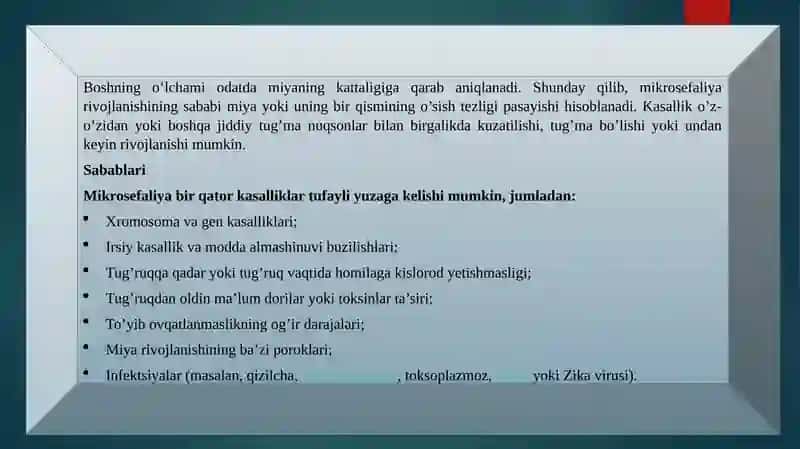 MIKROSEFALIYANING KELIB CHIQISH SABABLARI VA ASORATLARI 3