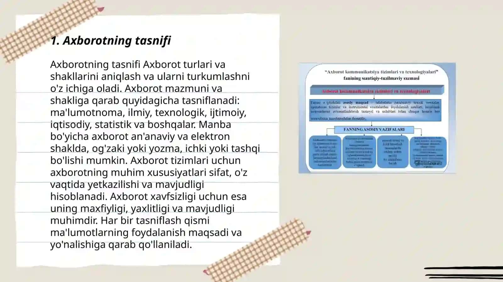 Axborot turlari va ishonchliligi 3