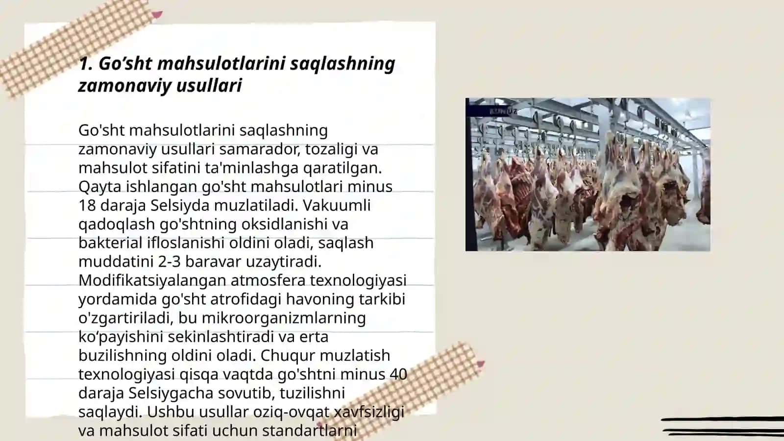 Go’sht va go’sht mahsulotlari saqlanadigan omborxonalar 3