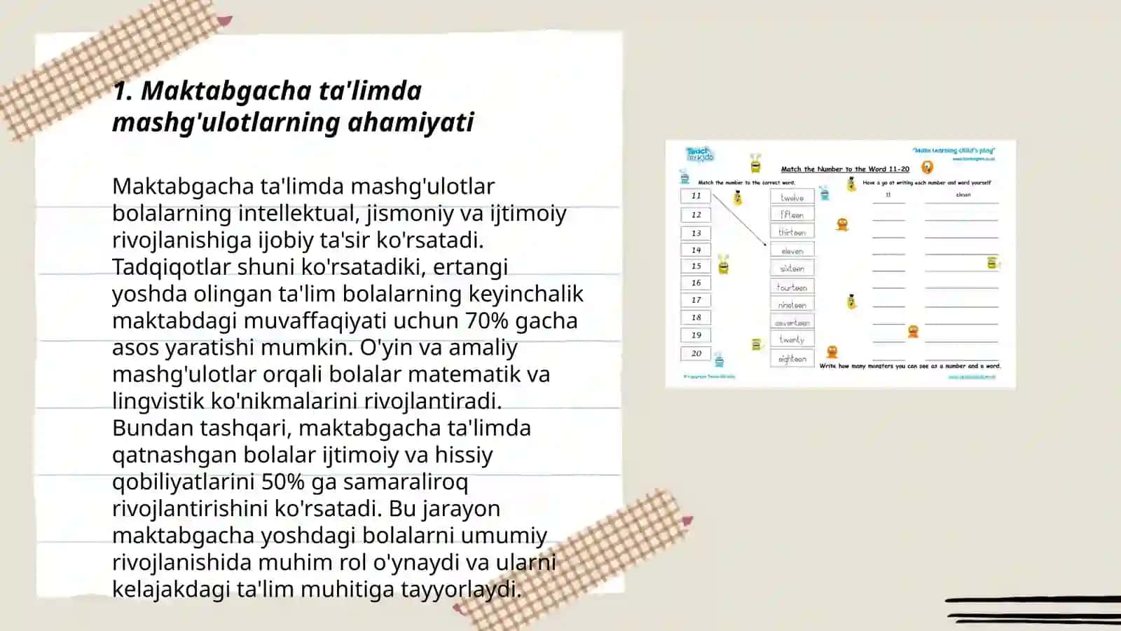 Maktabgacha taʼlimda mashgʻulotlarning oʼrni 3