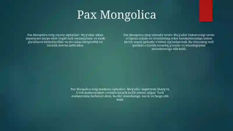 12-15-Asrlarda MoʻGʻUllar Imperiyasi 3